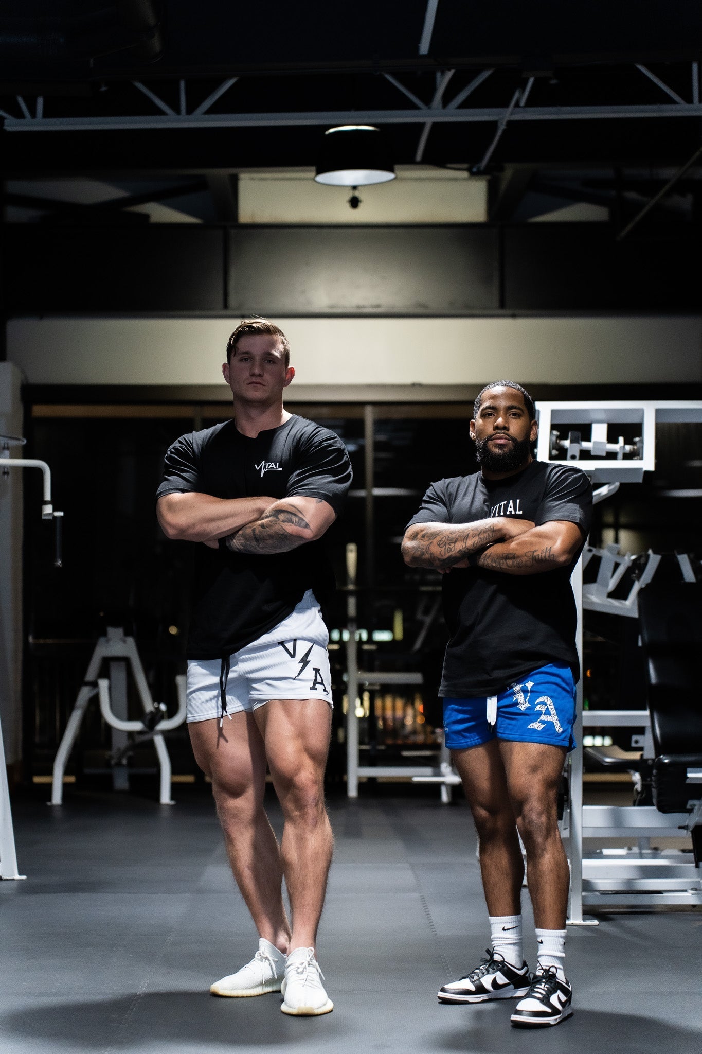 Combat Mesh Shorts 5" - White/Paisley - VITAL APPAREL