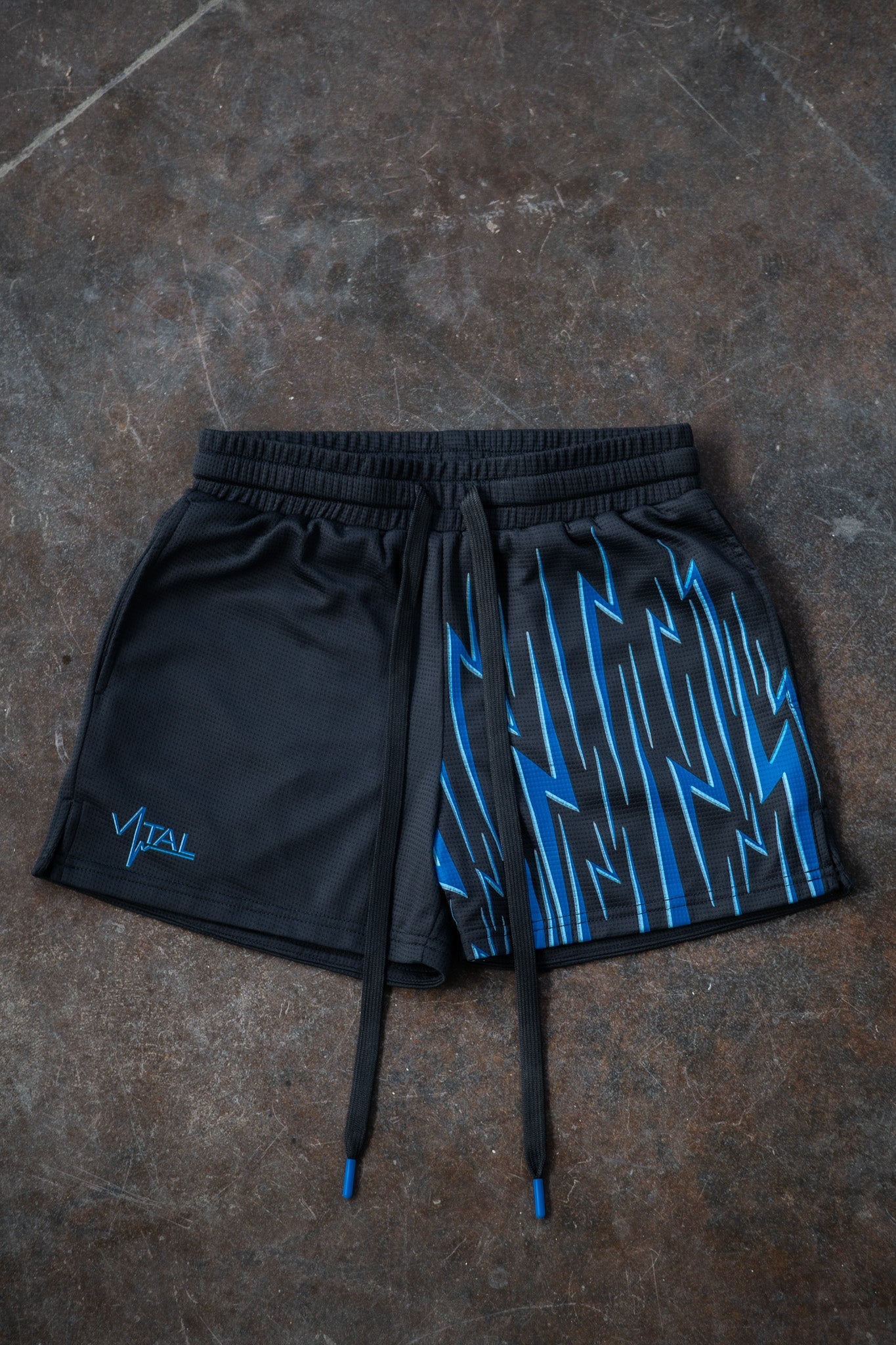 Combat Mesh Shorts 5.5" - Blue Energy (Dropping 08/18 4pm CST) - VITAL APPAREL