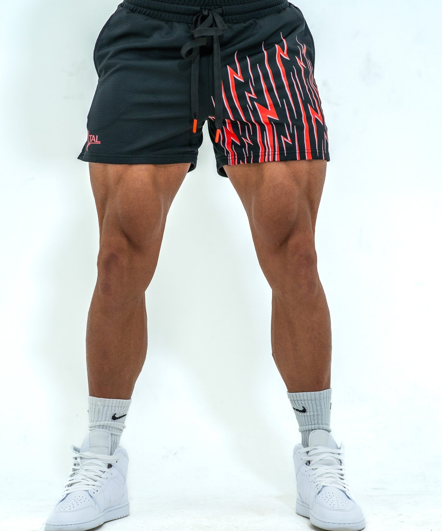 Combat Mesh Shorts 5.5" - Red Energy - VITAL APPAREL