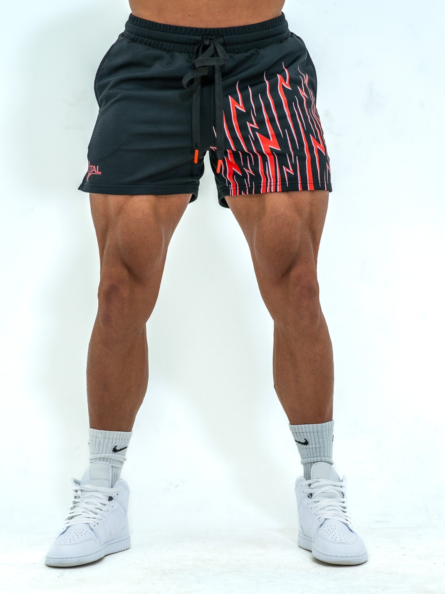 Combat Mesh Shorts 5.5" - Red Energy - VITAL APPAREL