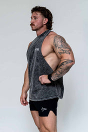 Cut Off Tank - Black Acid - VITAL APPAREL