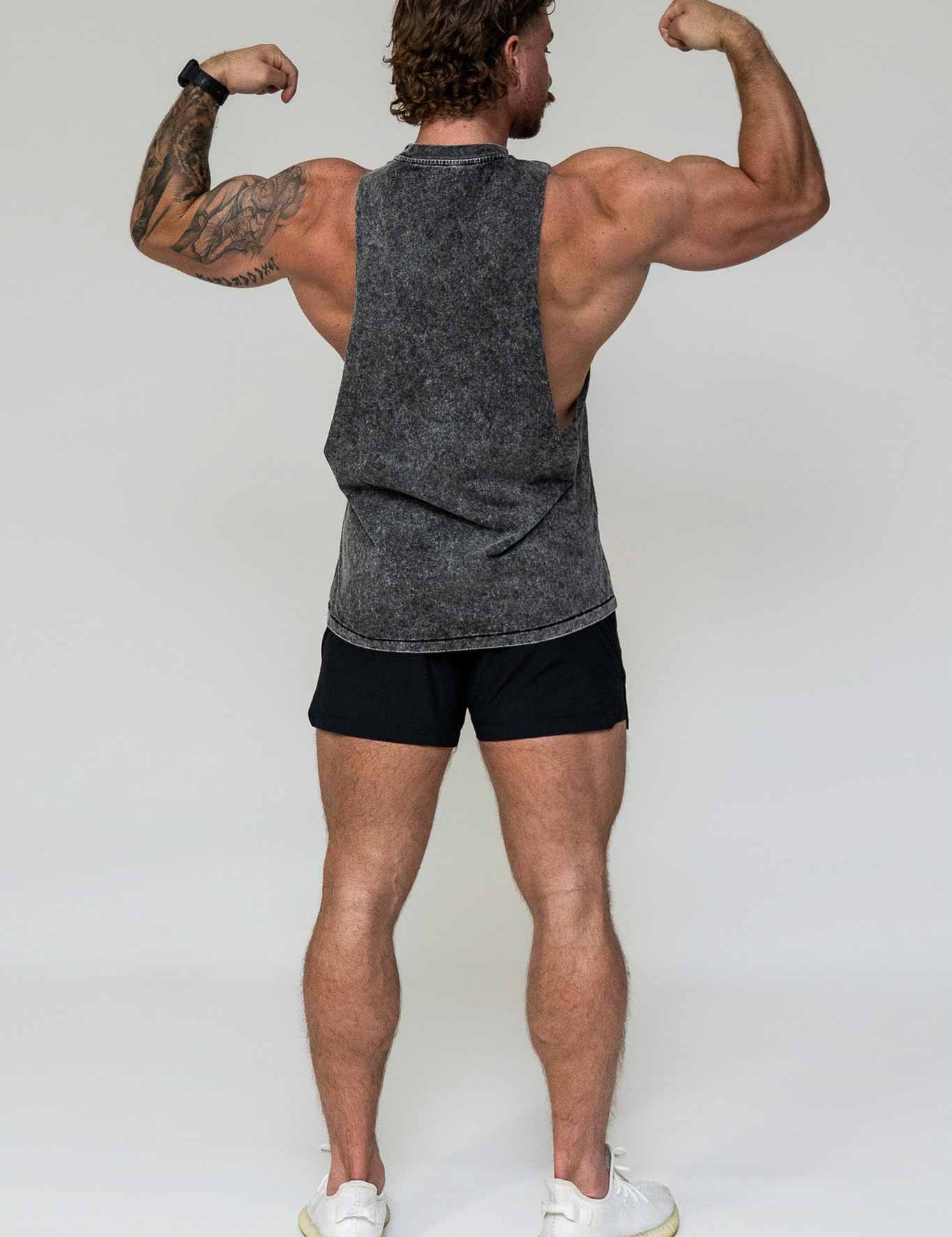 Cut Off Tank - Black Acid - VITAL APPAREL