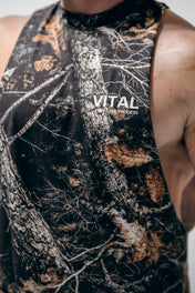 Cut Off Tank - Black Camo - VITAL APPAREL
