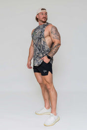 Cut Off Tank - Woodland Camo - VITAL APPAREL
