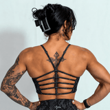 Elevate Adjustable Seamless Bra - Black Snake Skin
