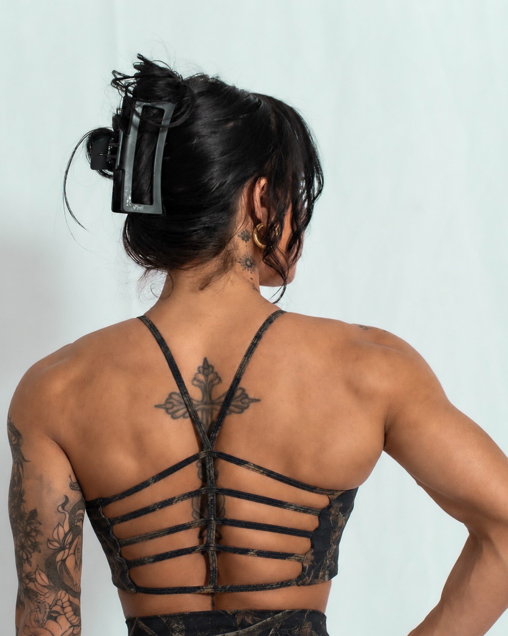 Elevate Bra - Black Woodland Camo - VITAL APPAREL