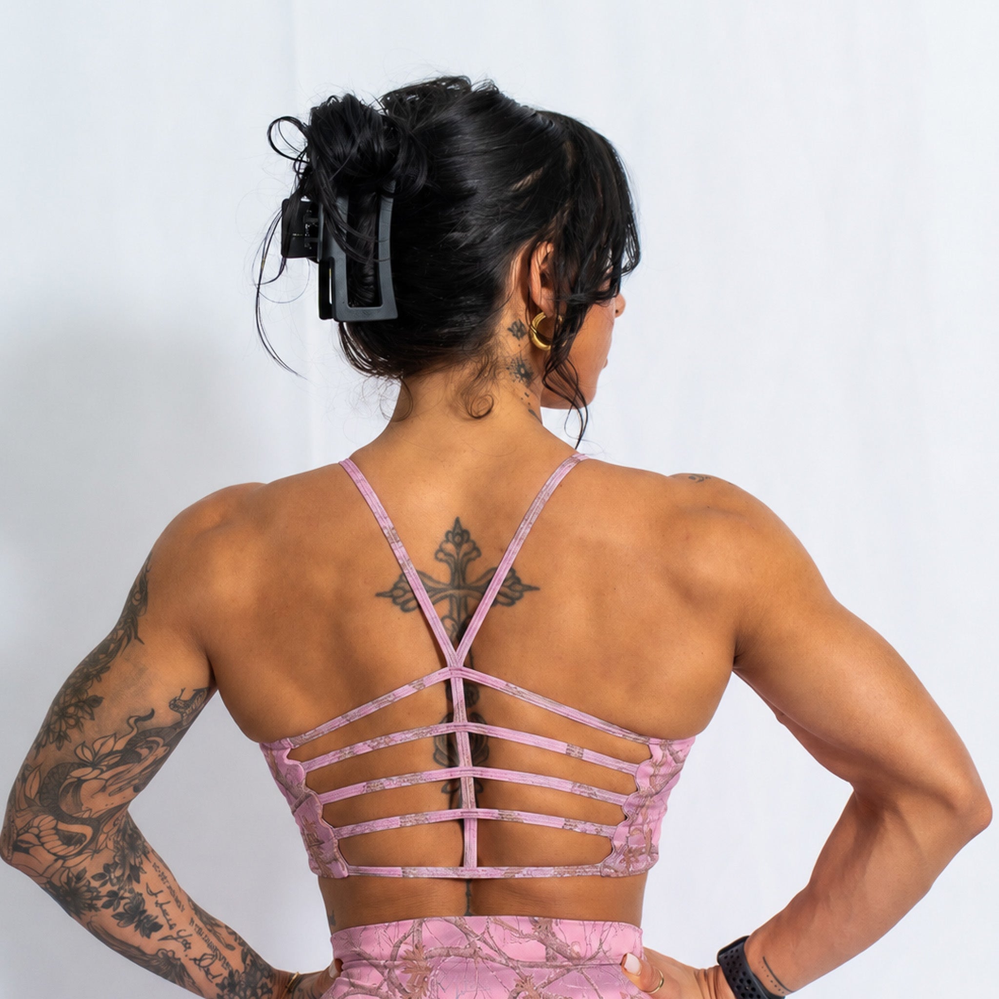 Elevate Bra - Pink Camo - VITAL APPAREL