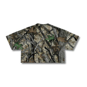 Fitted Crop T-Shirt - STS Woodland Camo - VITAL APPAREL