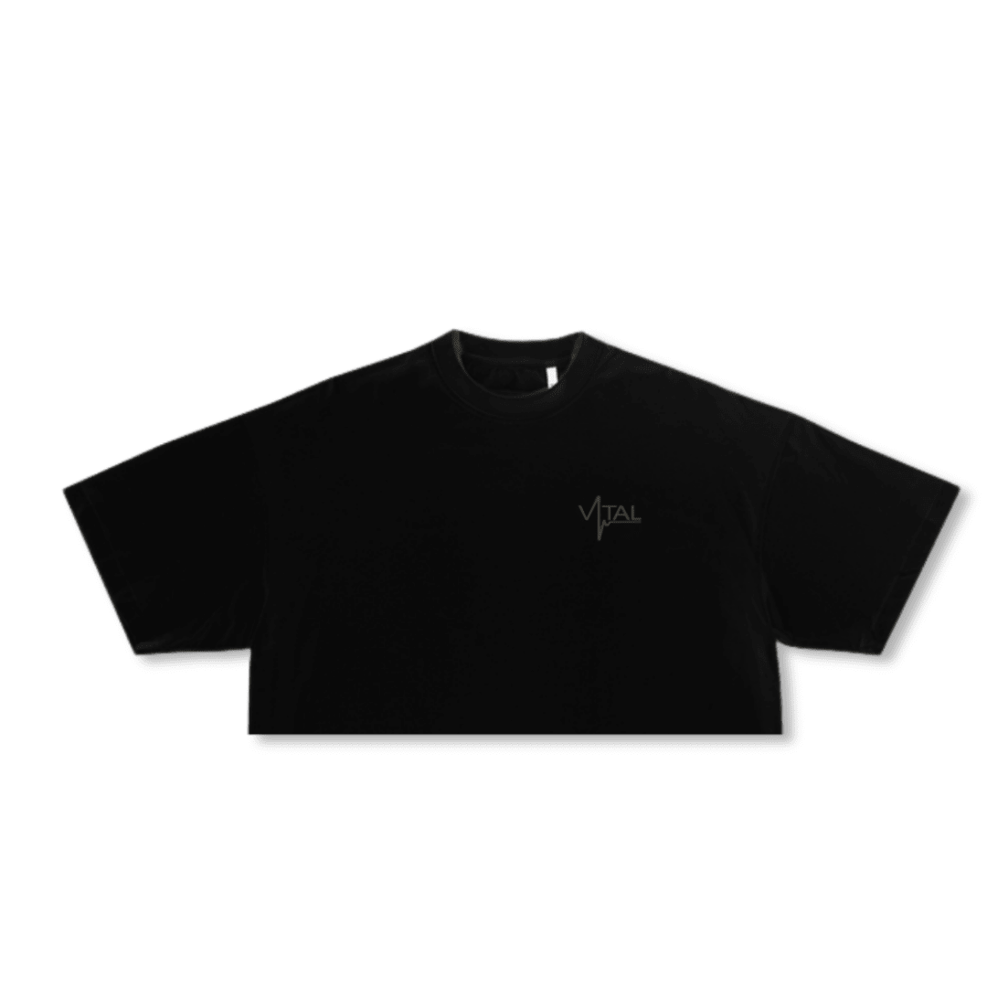 Fitted Crop T-Shirt - VITAL APPAREL Trust the Process Forest Camo - VITAL APPAREL