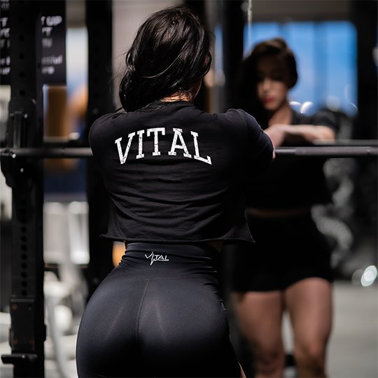 Fitted Crop T - Shirt - Vital University - VITAL APPAREL