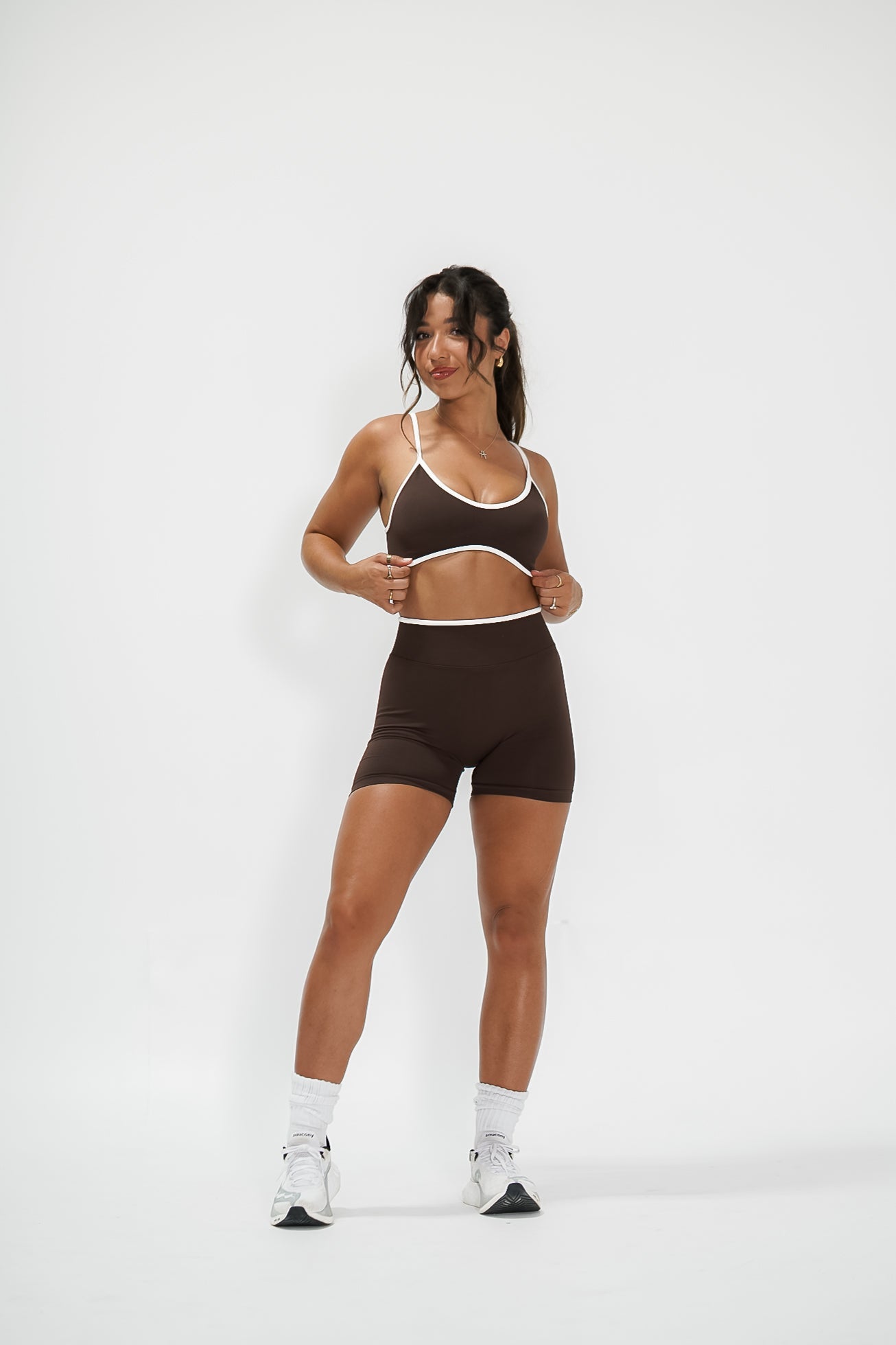 Luxe 4" Scrunch Butt Shorts - Mocha - VITAL APPAREL