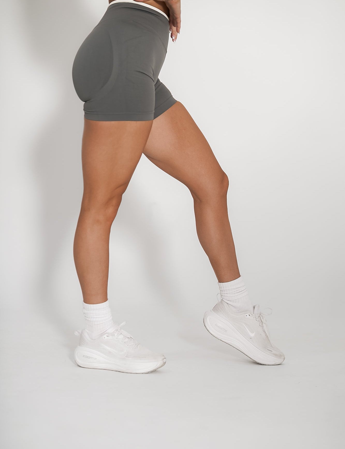 Luxe 4" Scrunch Butt Shorts - Slate - VITAL APPAREL