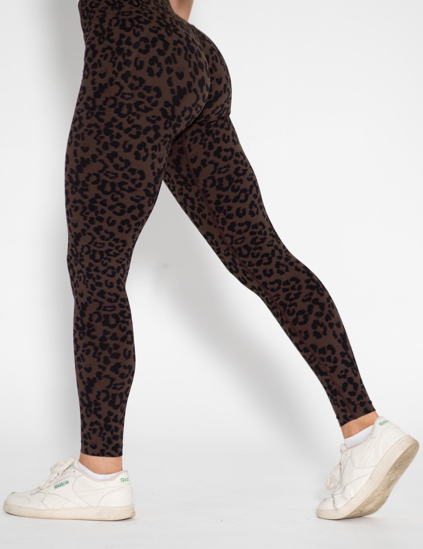 Luxe Scrunch Butt Leggings - Espresso Leopard - VITAL APPAREL