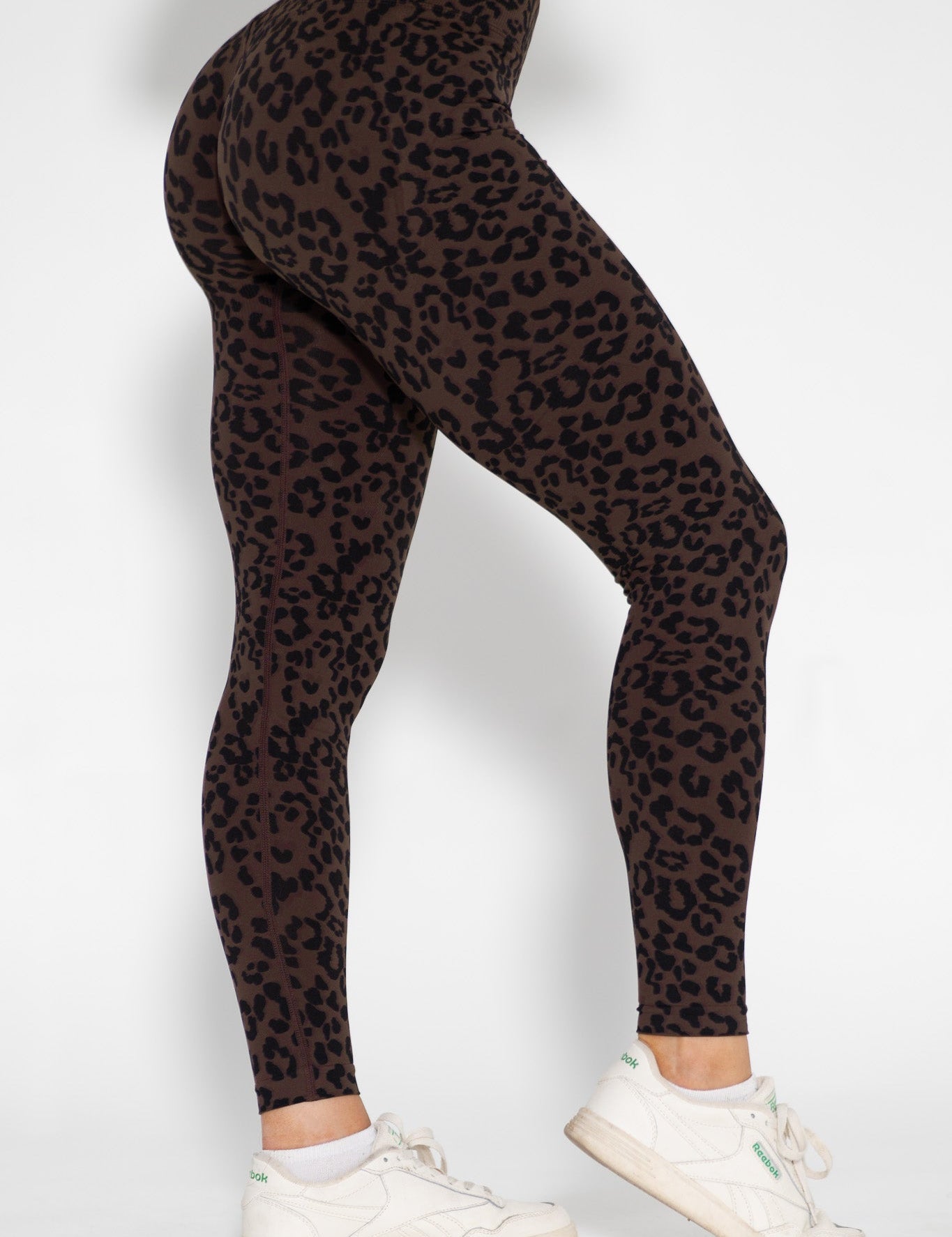 Luxe Scrunch Butt Leggings - Espresso Leopard - VITAL APPAREL