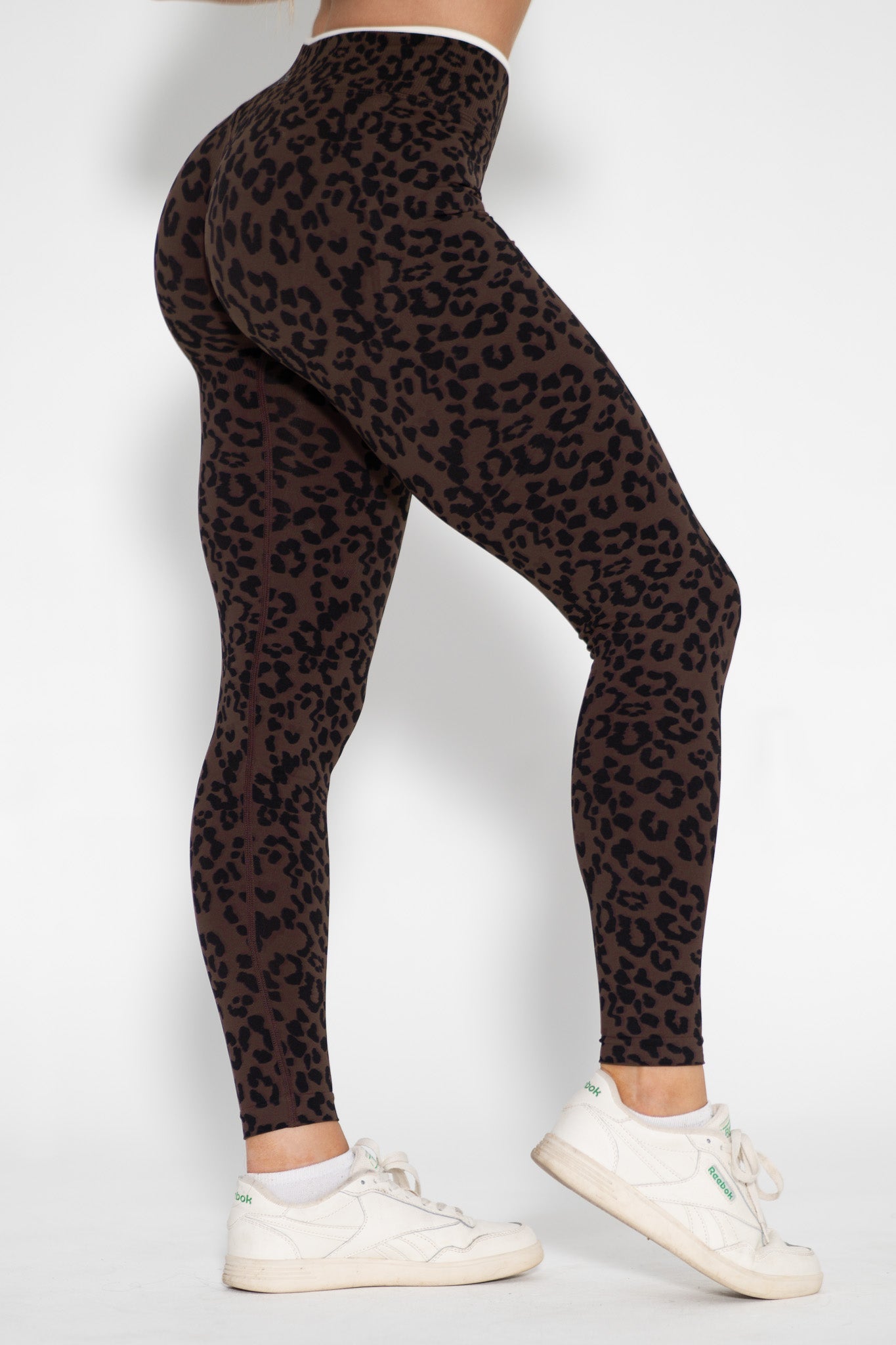 Luxe Scrunch Butt Leggings - Espresso Leopard - VITAL APPAREL
