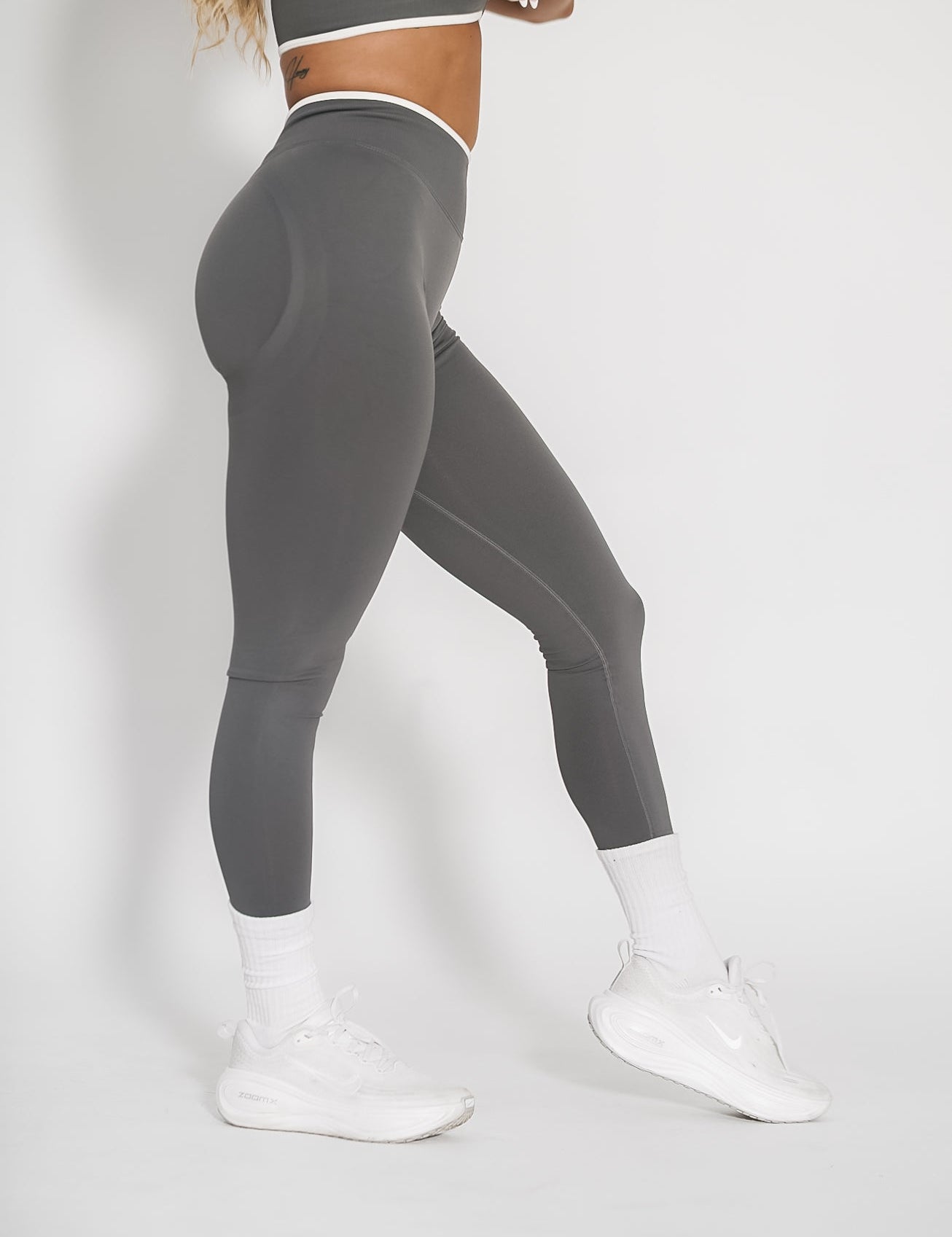 Luxe Scrunch Butt Leggings - Slate - VITAL APPAREL