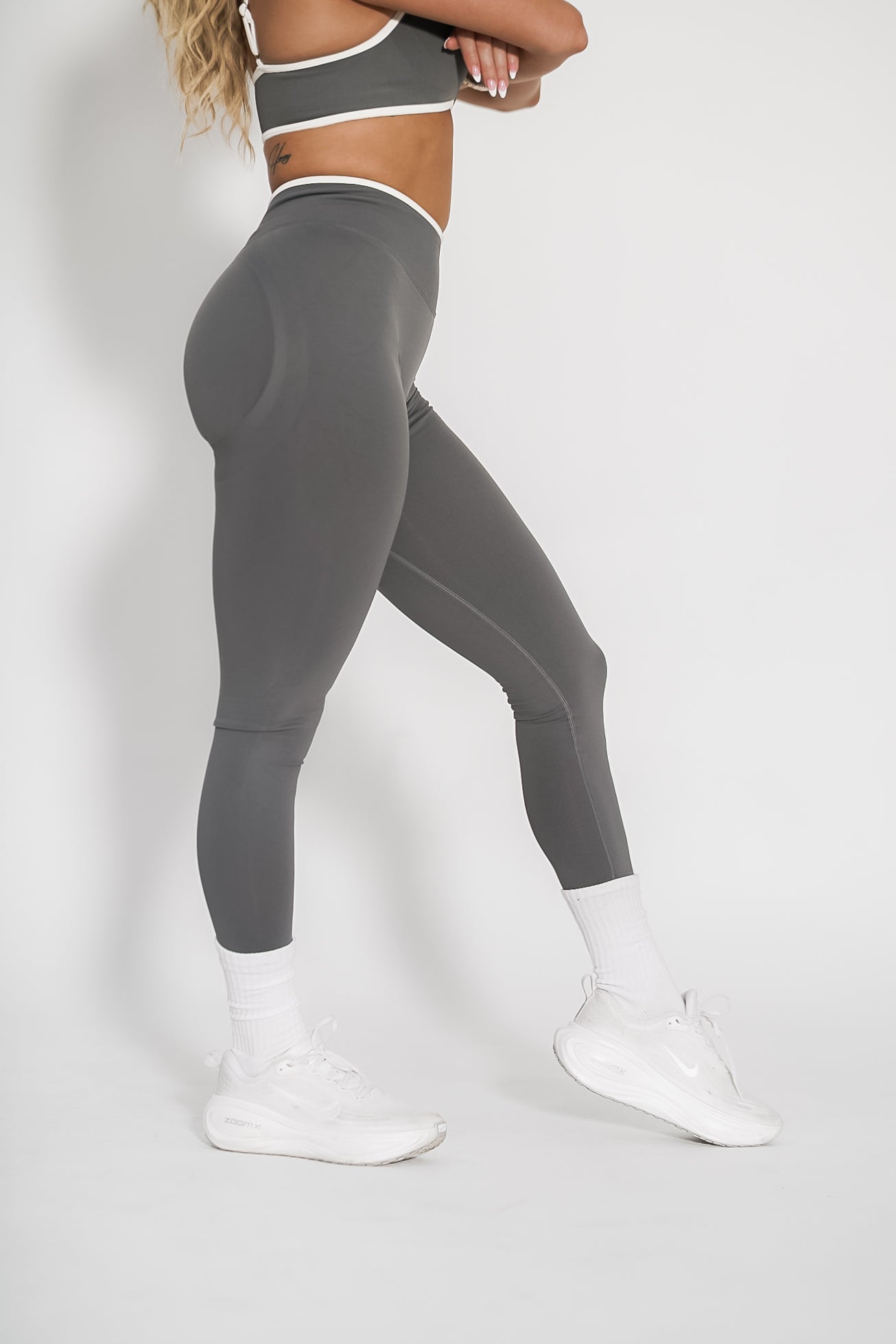 Luxe Scrunch Butt Leggings - Slate - VITAL APPAREL