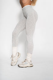 Luxe Seamless Scrunch Butt Leggings - Ash Leopard - VITAL APPAREL