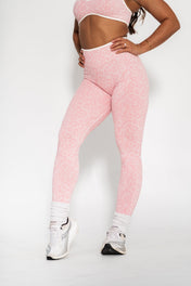 Luxe Seamless Scrunch Butt Leggings - Pink Leopard - VITAL APPAREL