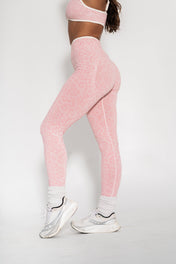 Luxe Seamless Scrunch Butt Leggings - Pink Leopard - VITAL APPAREL