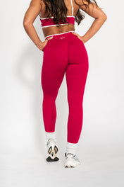 Luxe Seamless Scrunch Butt Leggings - Red Leopard - VITAL APPAREL