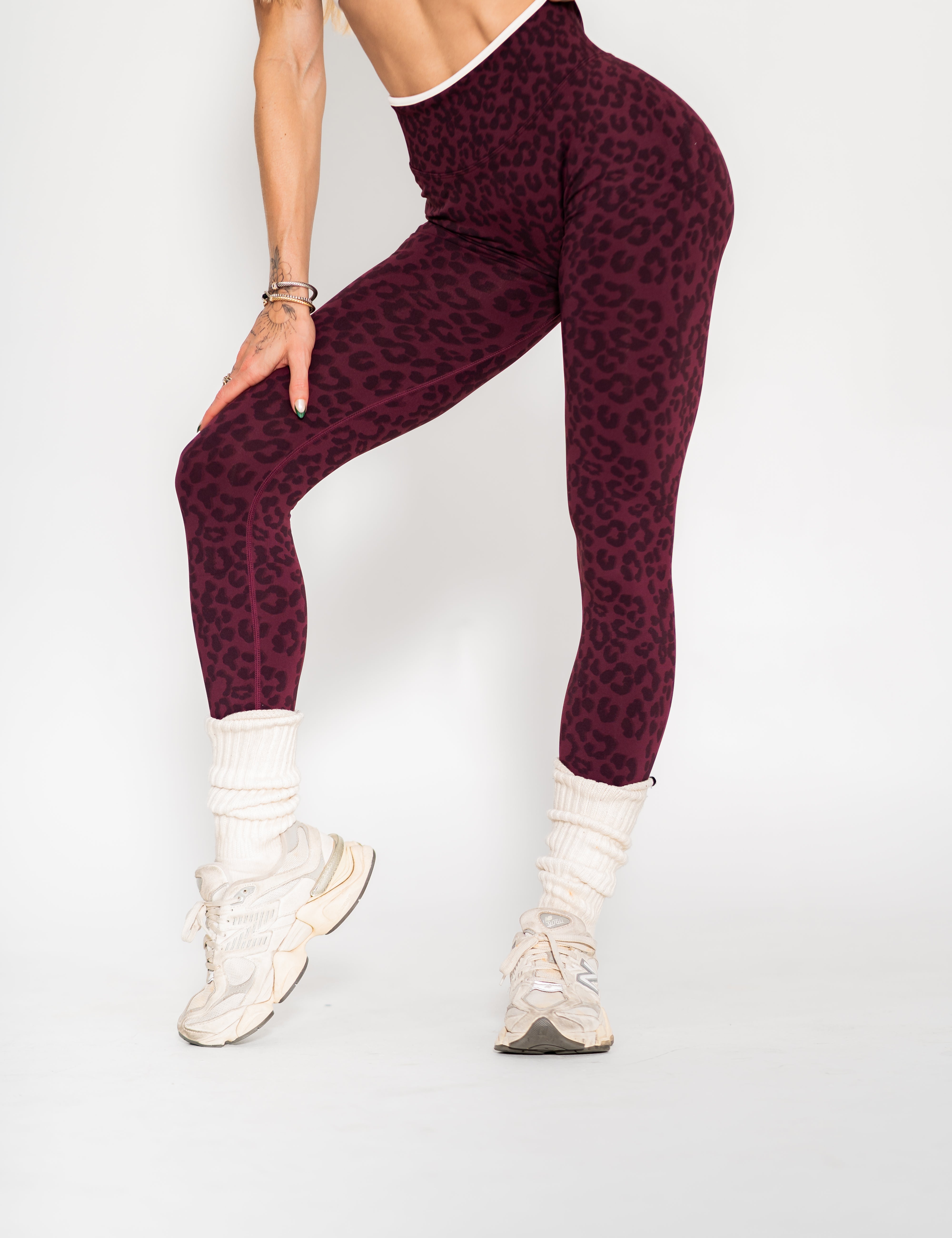 Luxe Seamless Scrunch Butt Leggings - Velvet Leopard - VITAL APPAREL