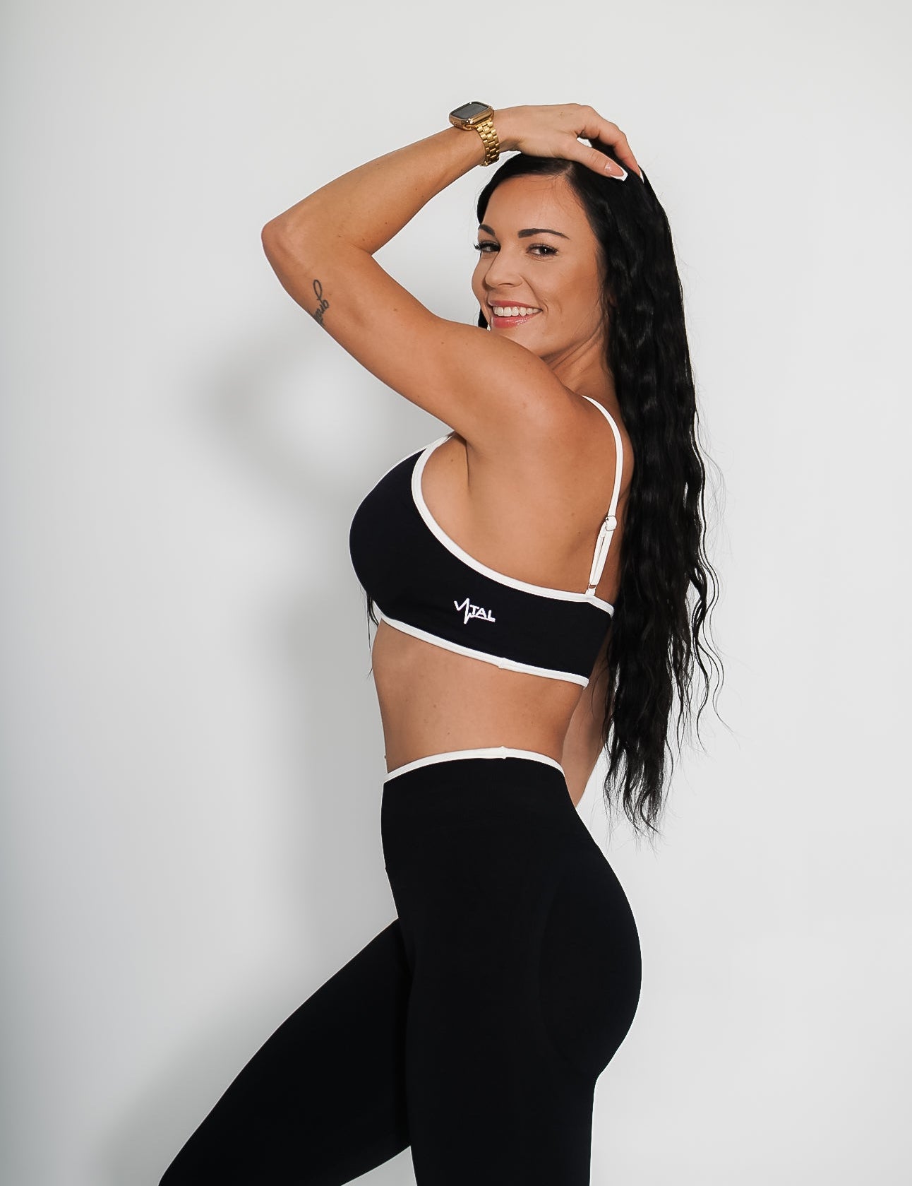 Luxe Tempo Bra - Onyx - VITAL APPAREL