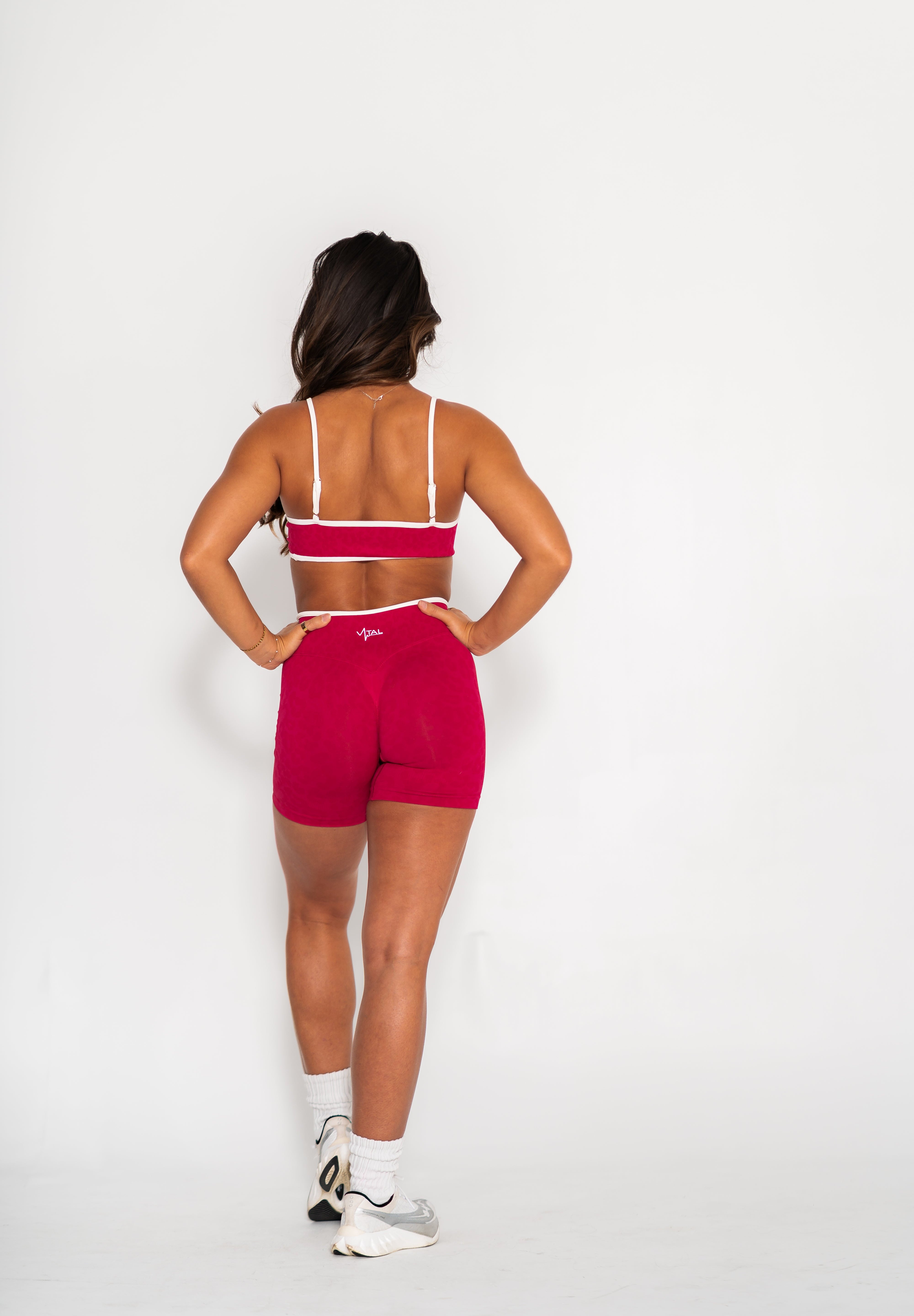 Luxe Tempo Bra - Red Leopard - VITAL APPAREL