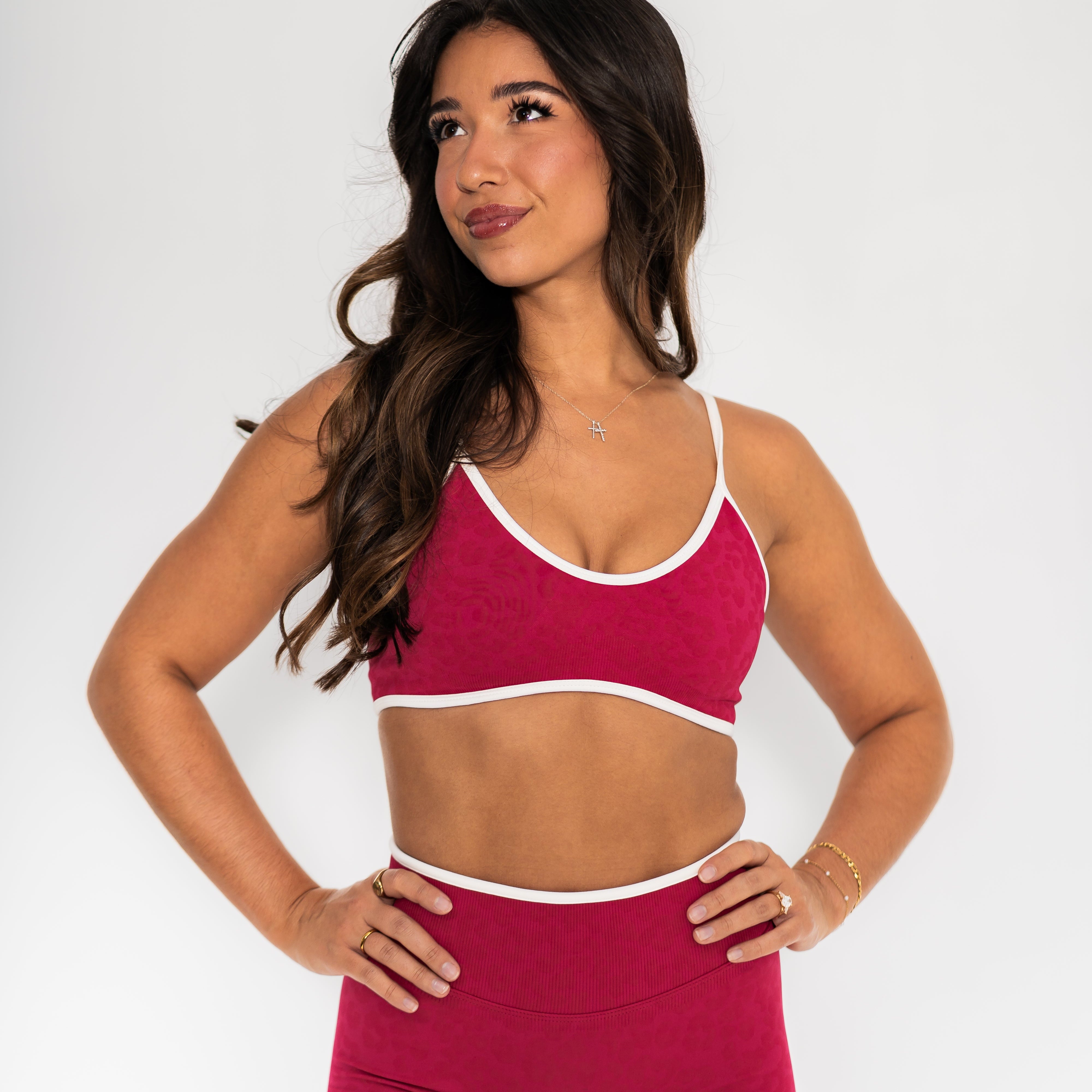 Luxe Tempo Bra - Red Leopard - VITAL APPAREL