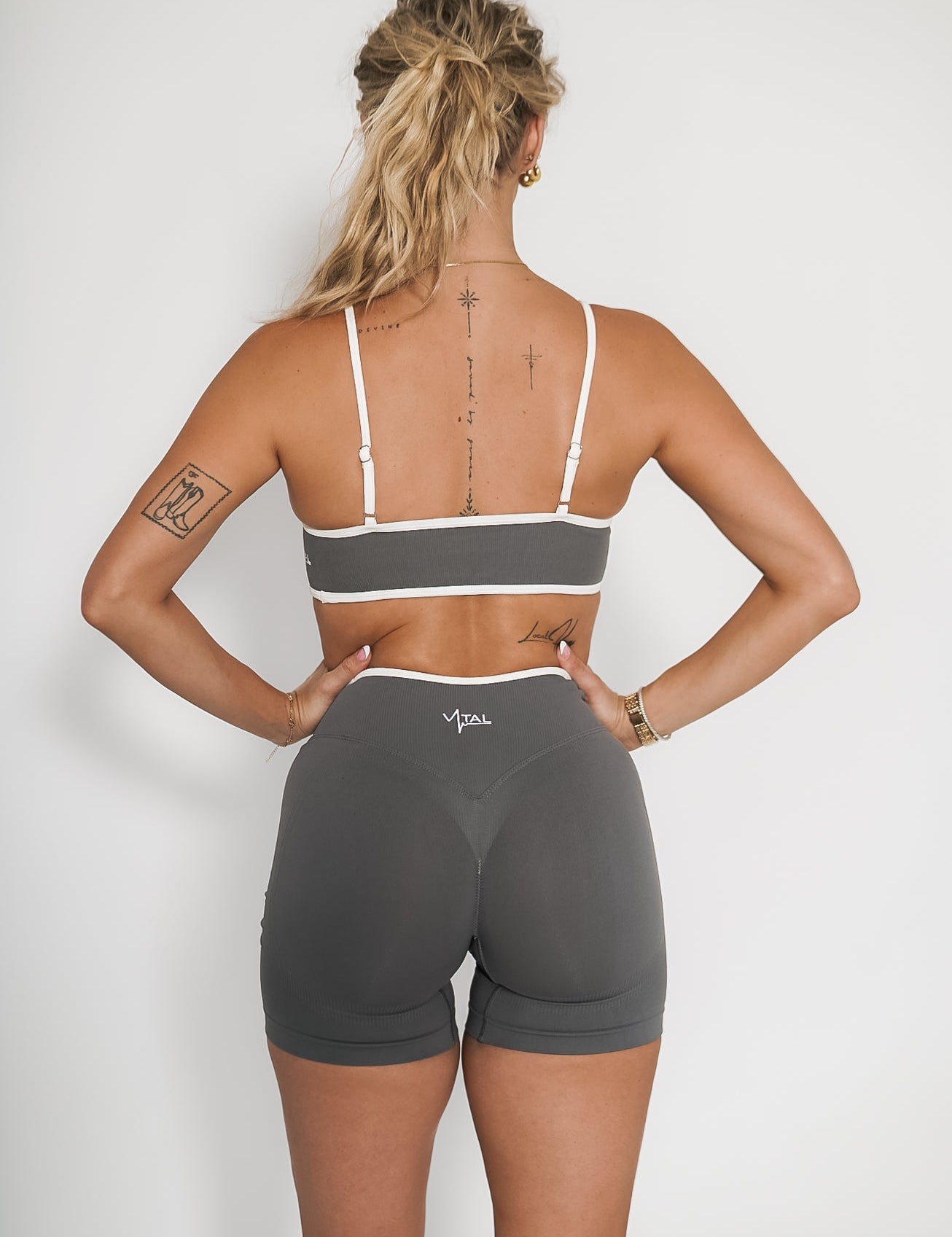 Luxe Tempo Bra - Slate - VITAL APPAREL