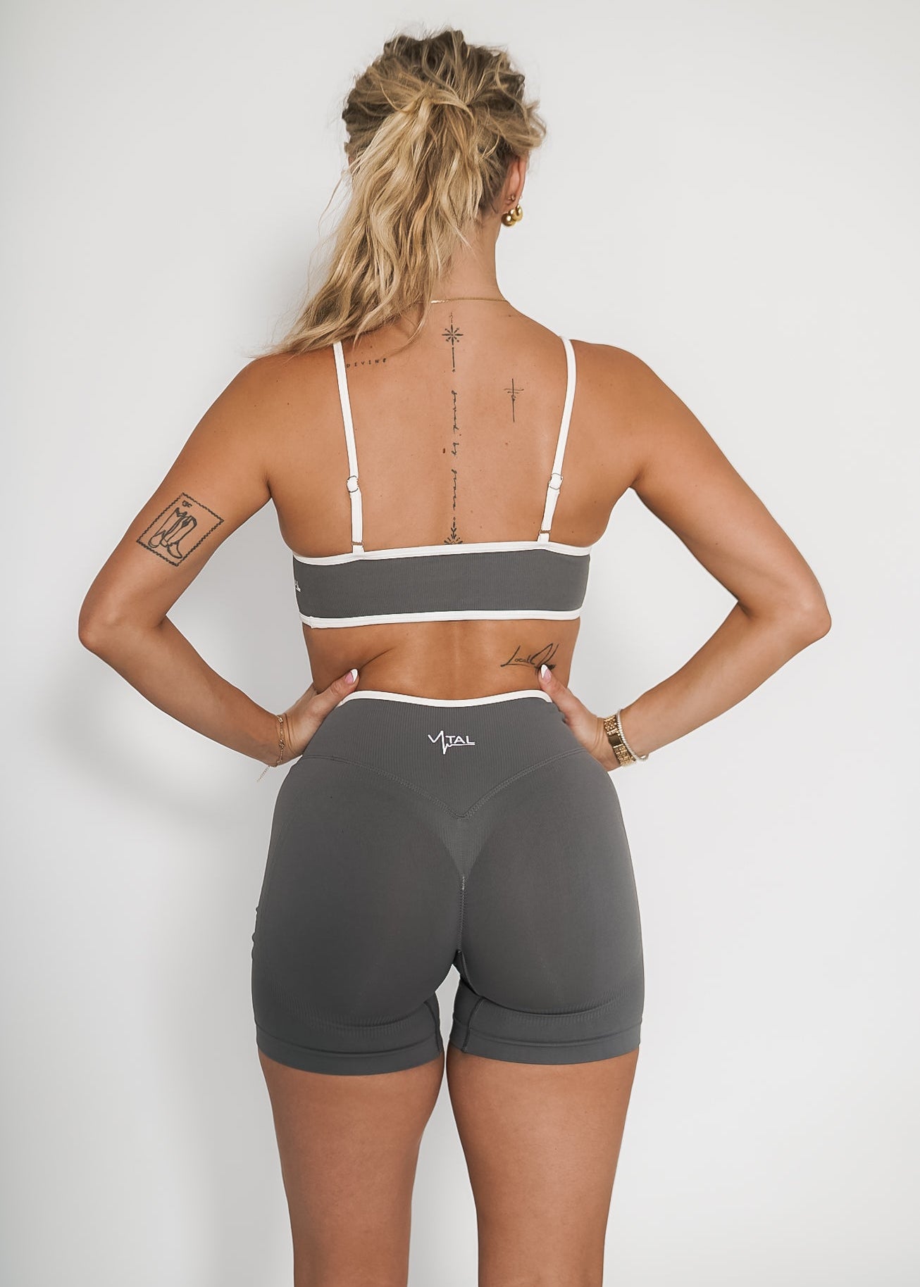 Luxe Tempo Bra - Slate - VITAL APPAREL