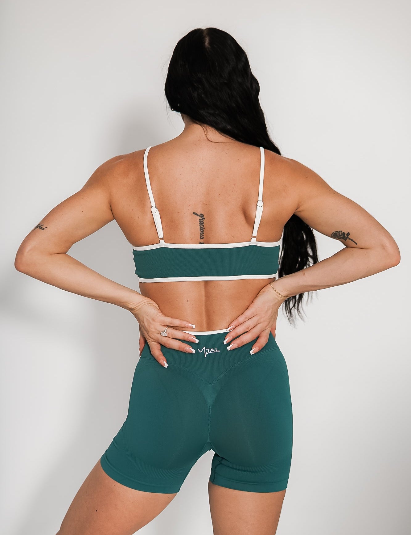 Luxe Tempo Bra - Teal - VITAL APPAREL