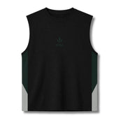 Momentum Cut Off Tank - Forest/Slate - VITAL APPAREL