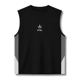 Momentum Cut Off Tank - Gray/Cream