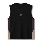 Momentum Cut Off Tank - Mocha/Sand - VITAL APPAREL