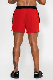 Momentum Short 6"- Red/Cream - VITAL APPAREL