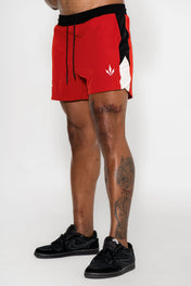 Momentum Short 6"- Red/Cream - VITAL APPAREL
