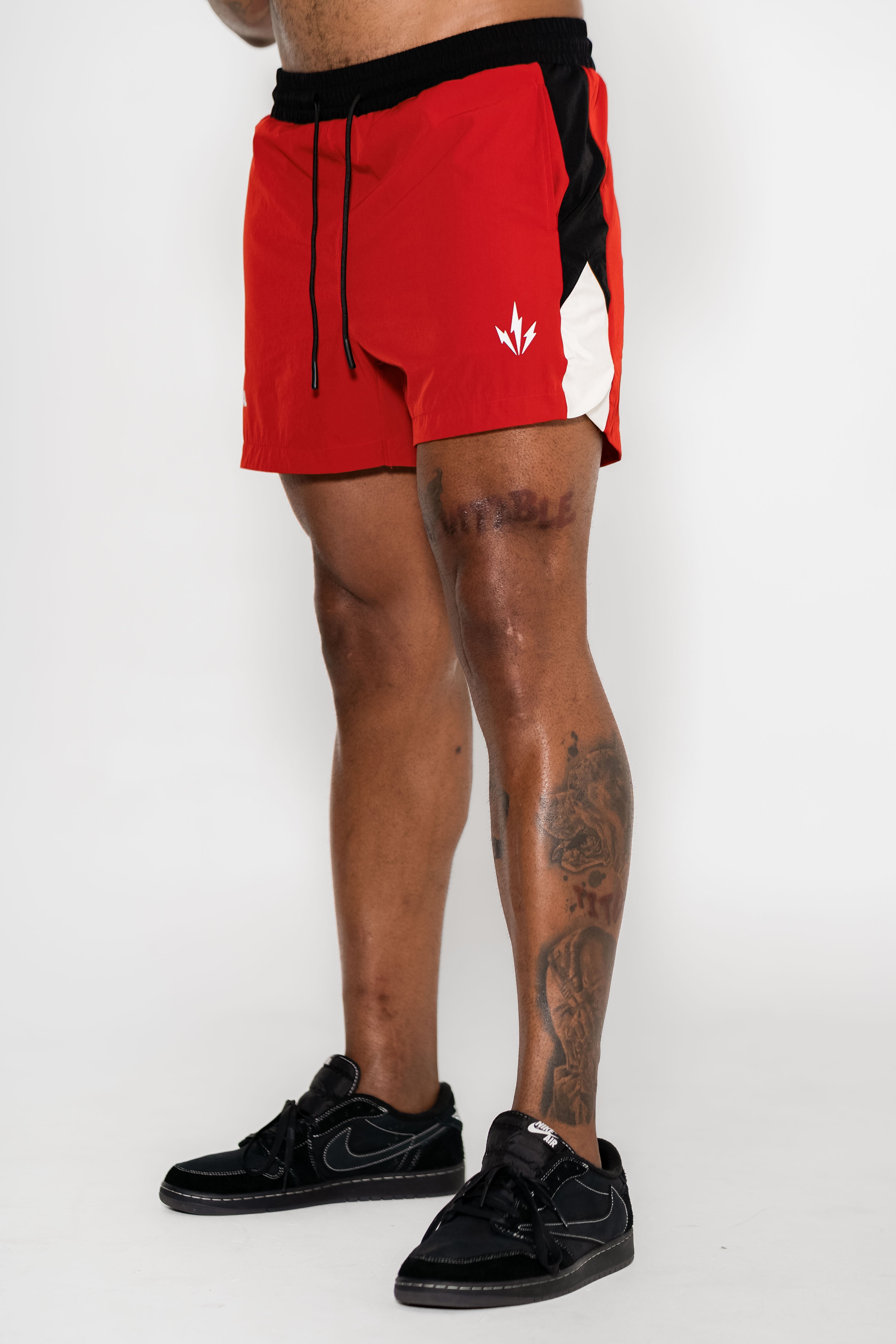 Momentum Short 6"- Red/Cream - VITAL APPAREL
