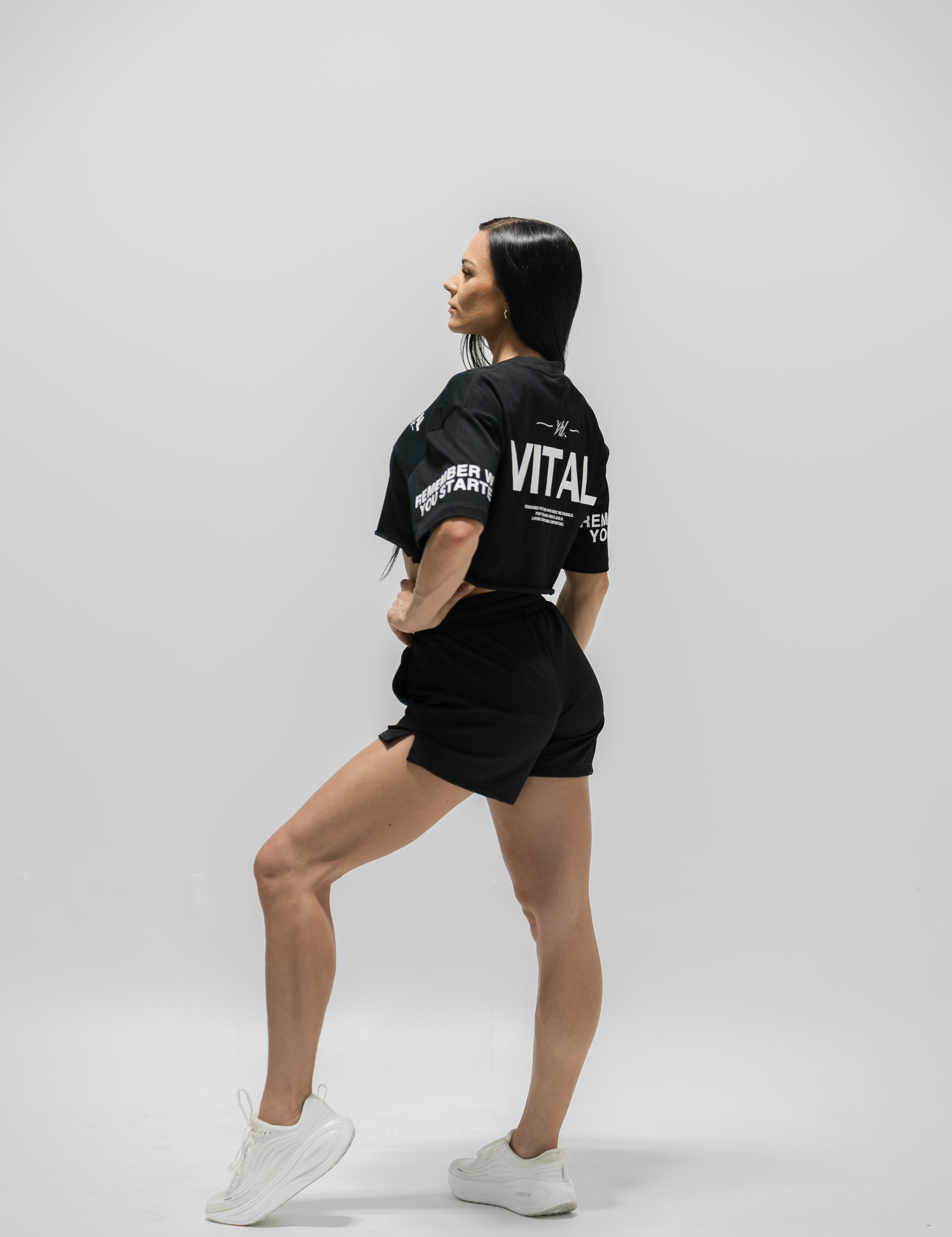Oversized Crop T-Shirt - Sleeve T - VITAL APPAREL