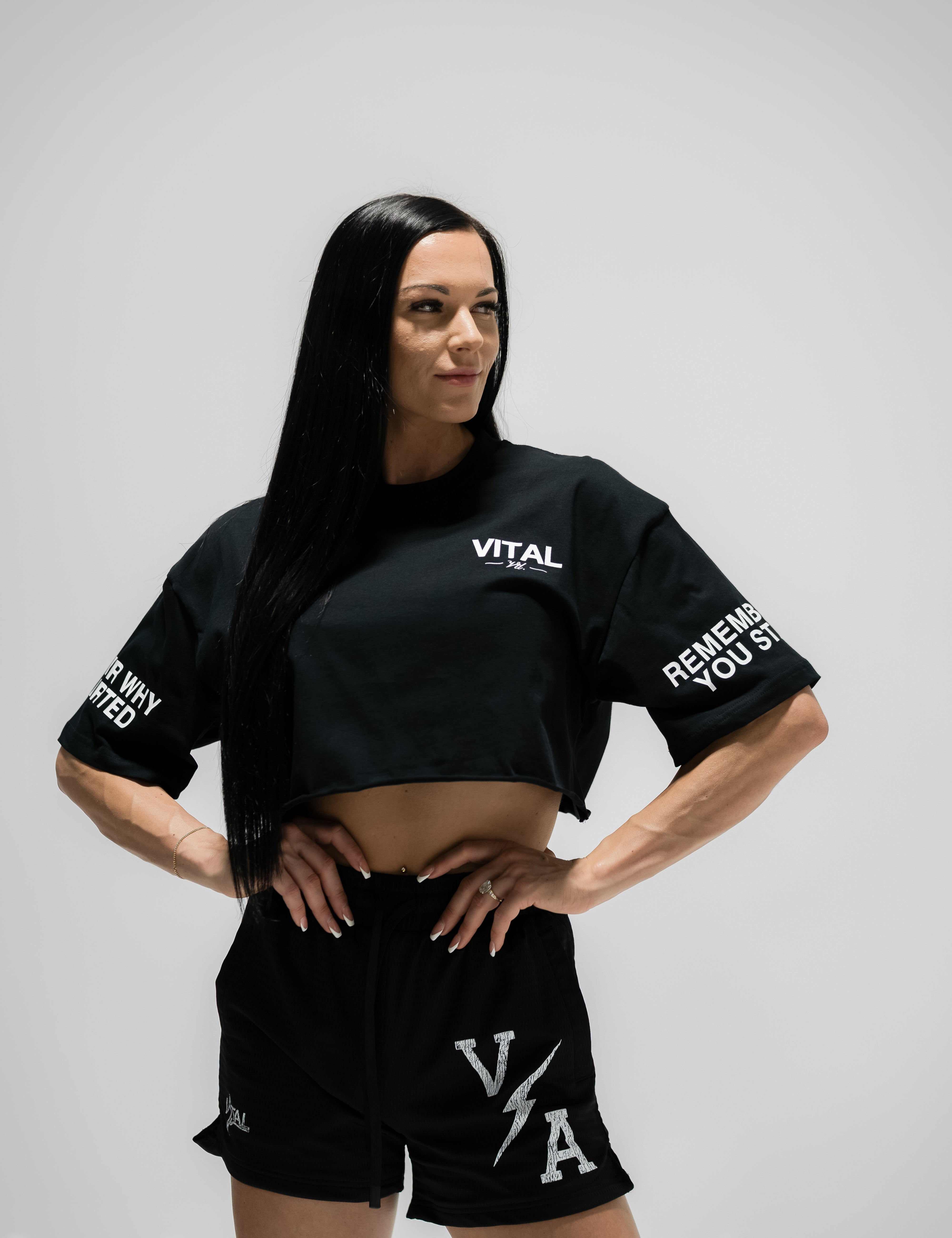Oversized Crop T-Shirt - Sleeve T - VITAL APPAREL
