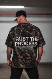 Oversized Pump Cover T-Shirt - Aspire Trust the Process Midnight Camo - VITAL APPAREL