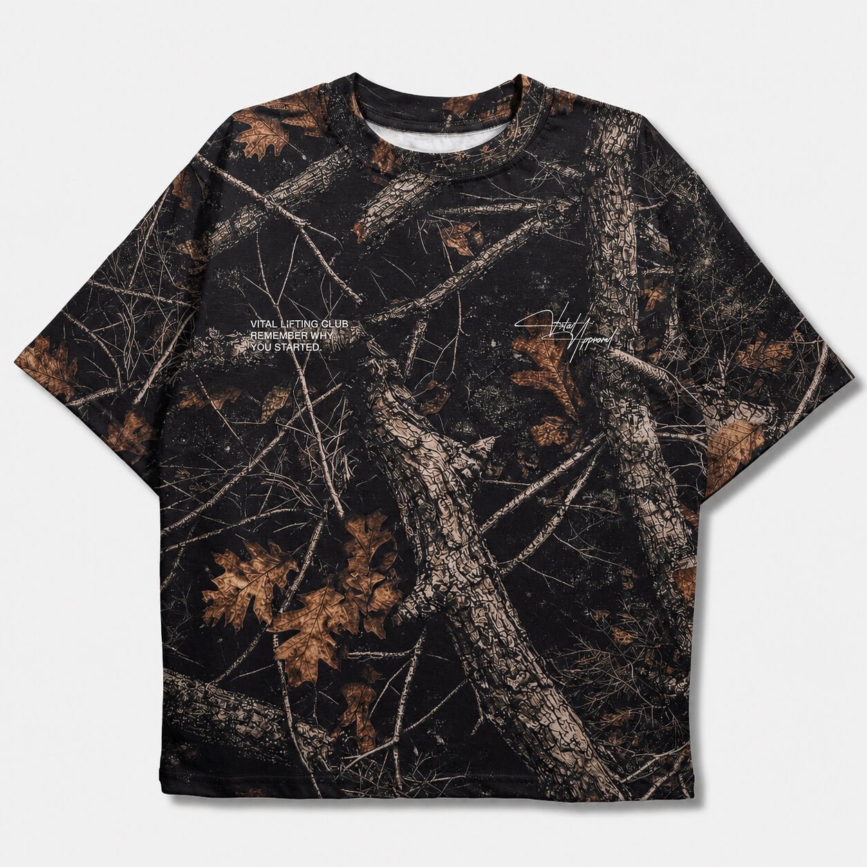Oversized Pump Cover T-Shirt - Aspire Trust the Process Midnight Camo - VITAL APPAREL