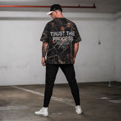 Oversized Pump Cover T-Shirt - Aspire Trust the Process Midnight Camo - VITAL APPAREL