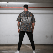 Oversized Pump Cover T-Shirt - Aspire Trust the Process/Forest Camo - VITAL APPAREL