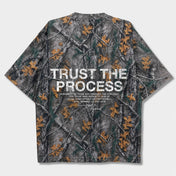Oversized Pump Cover T-Shirt - Aspire Trust the Process/Forest Camo - VITAL APPAREL