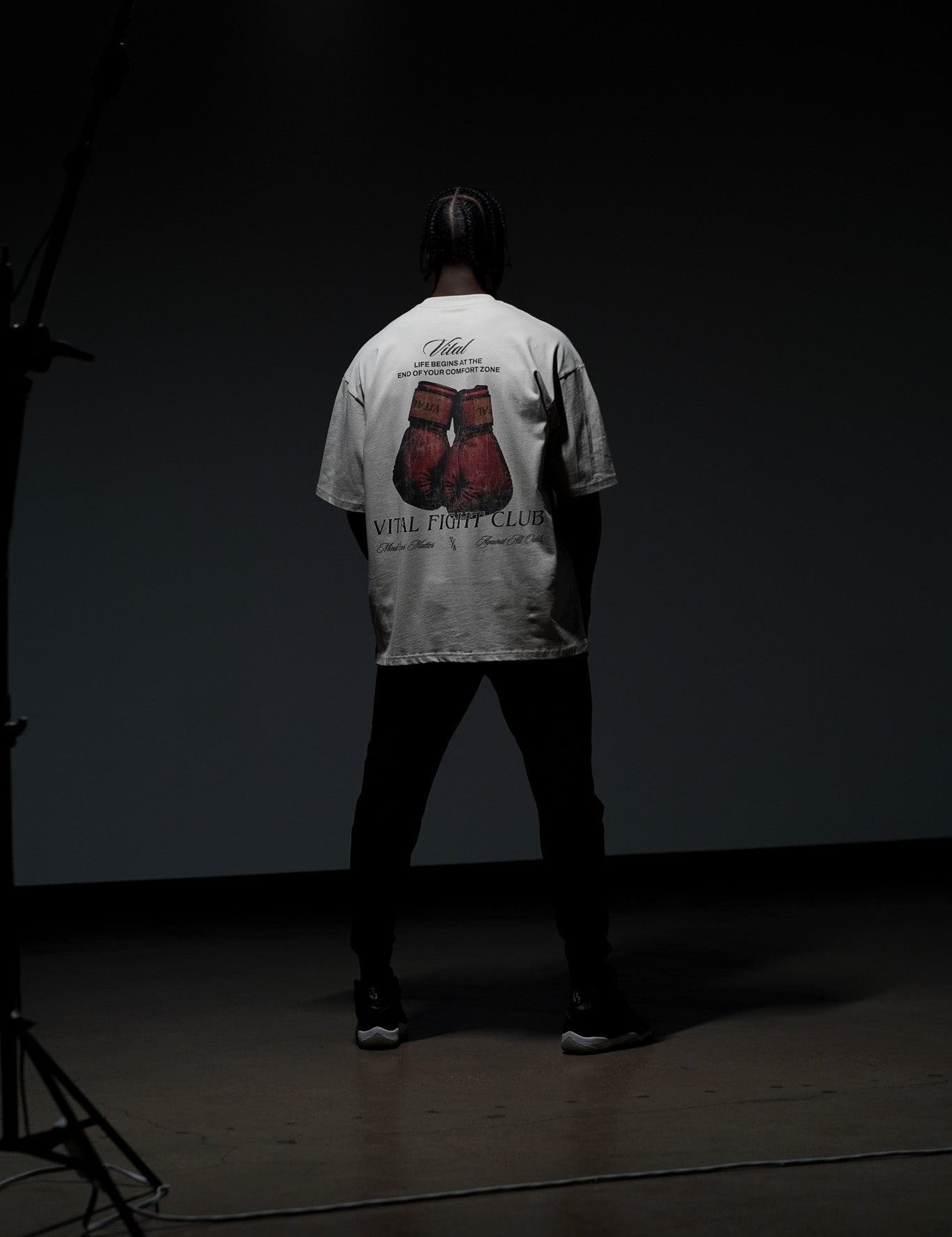 Oversized Pump Cover T-Shirt - Beige VFC CUC - VITAL APPAREL