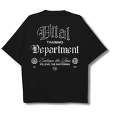 Oversized Pump Cover T-Shirt - Black Training Dept