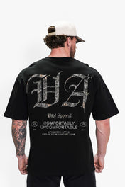 Oversized Pump Cover T-Shirt - Black/Woodland VA - VITAL APPAREL