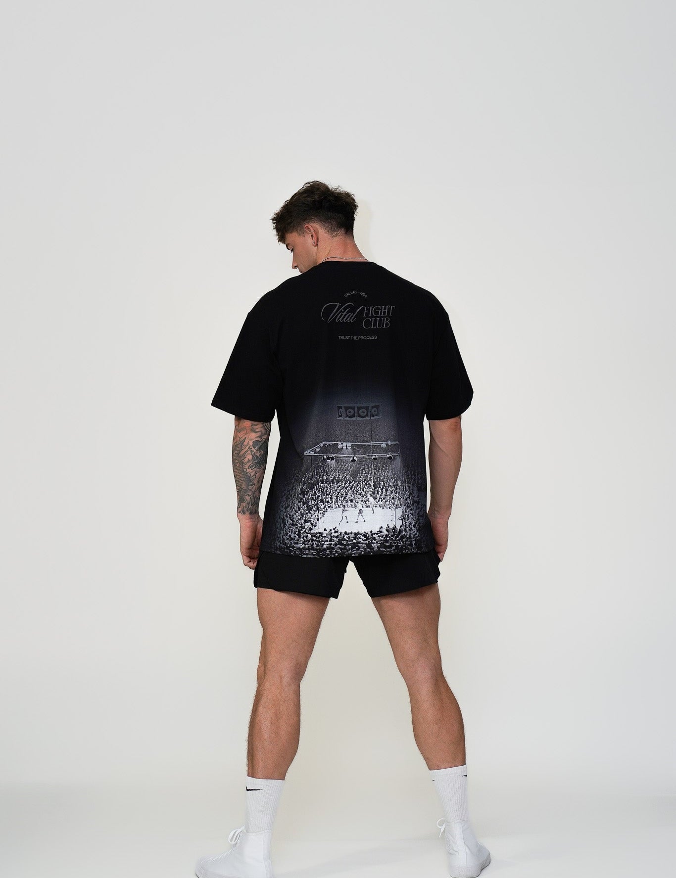 Oversized Pump Cover T-Shirt - Fight Night - VITAL APPAREL