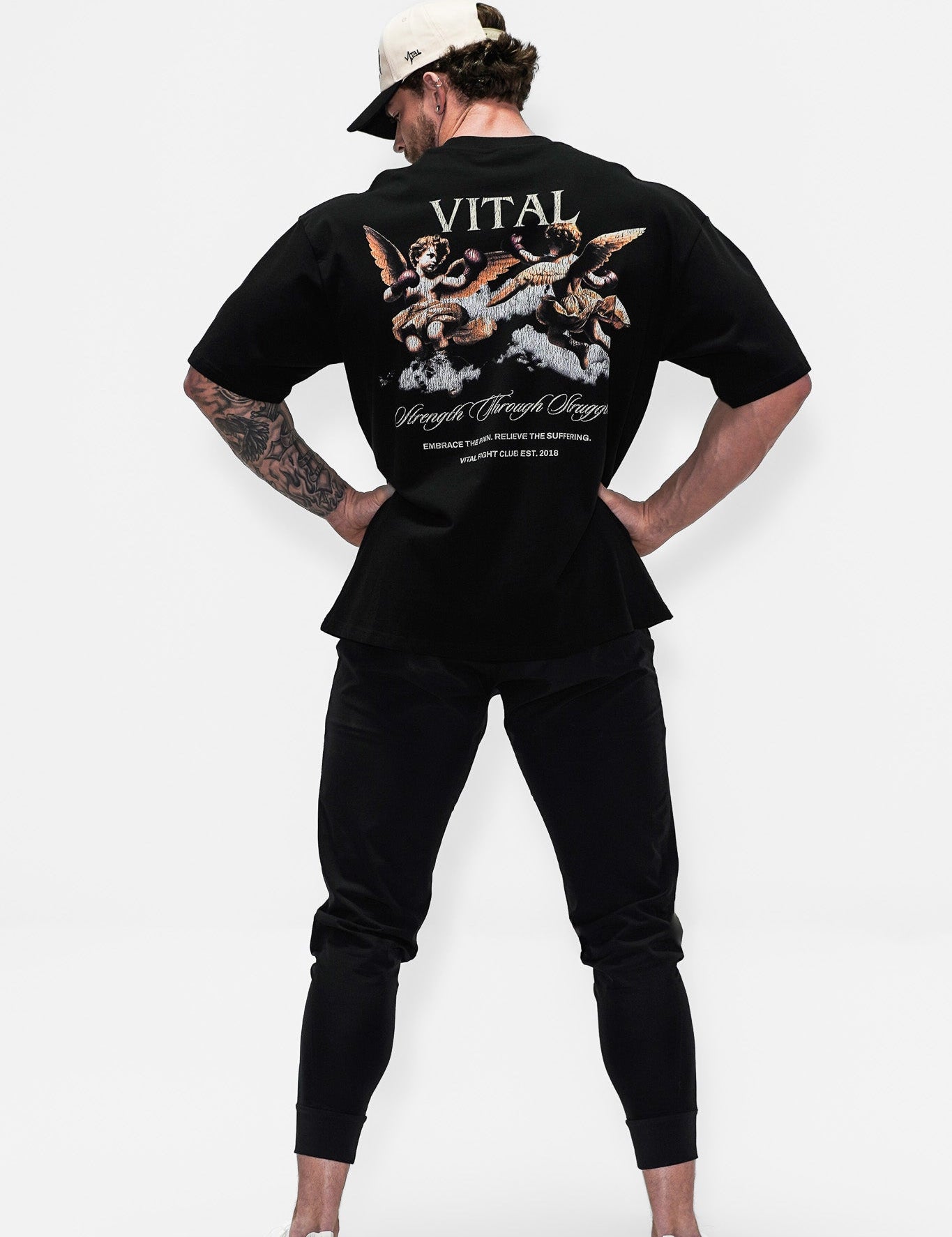 Oversized Pump Cover T-Shirt - Love Hurts - VITAL APPAREL